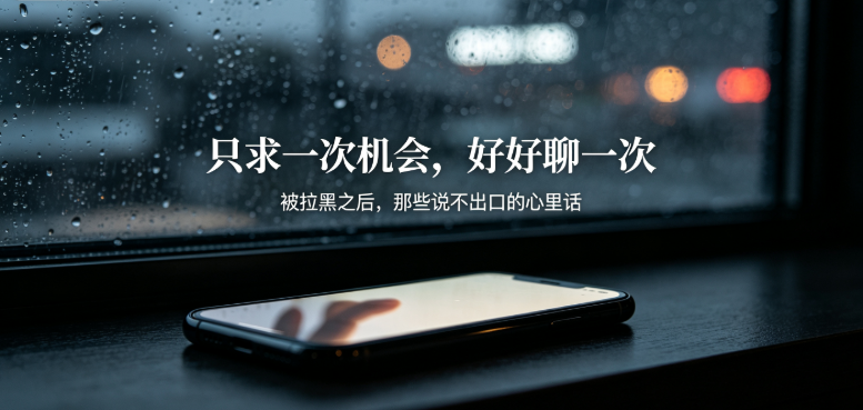 只求一次机会，好好聊一次