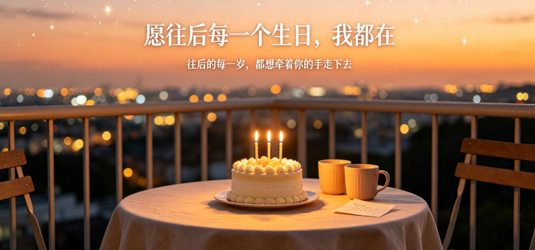 愿往后每一个生日，我都在